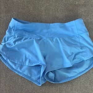 Lululemon Athletica Blue Athletic Shorts Lightweight Moisture-Wicking